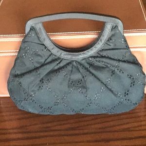 Black eyelet clutch- Ann Taylor Loft